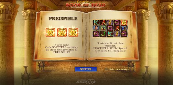 book of dead slot preview