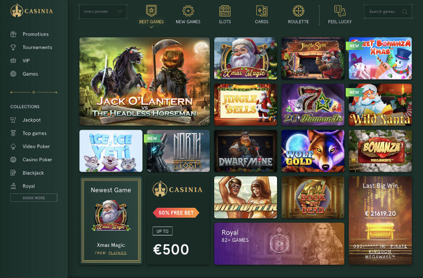 casinia casino no deposit bonus 2021