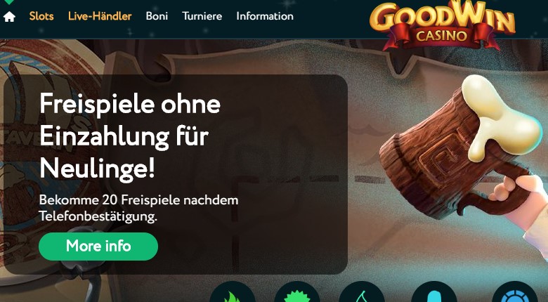 GoodWin Casino Bonus ohne Einzahlung