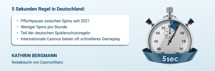 5 Sekunden Regel in Online Casinos Erklährung