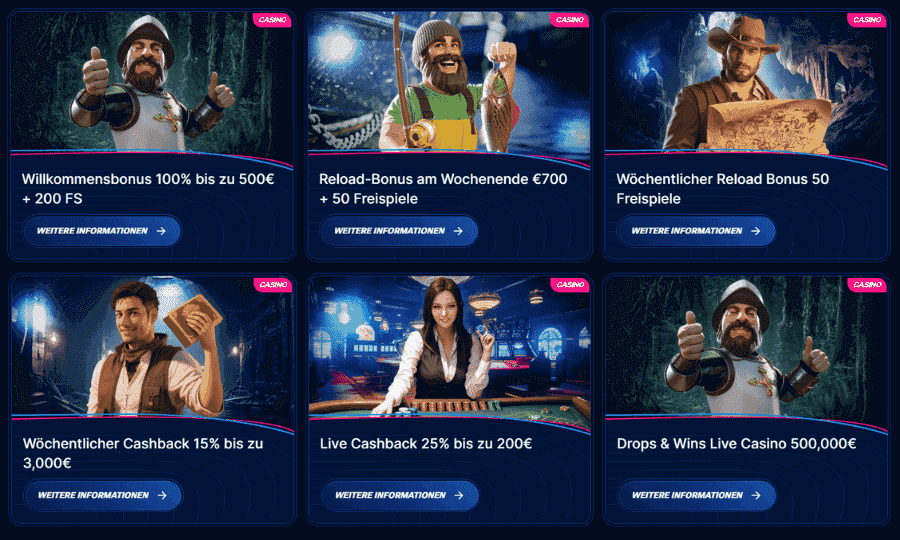 Boomerang Bet Casino Bonus ohne Einzahlung