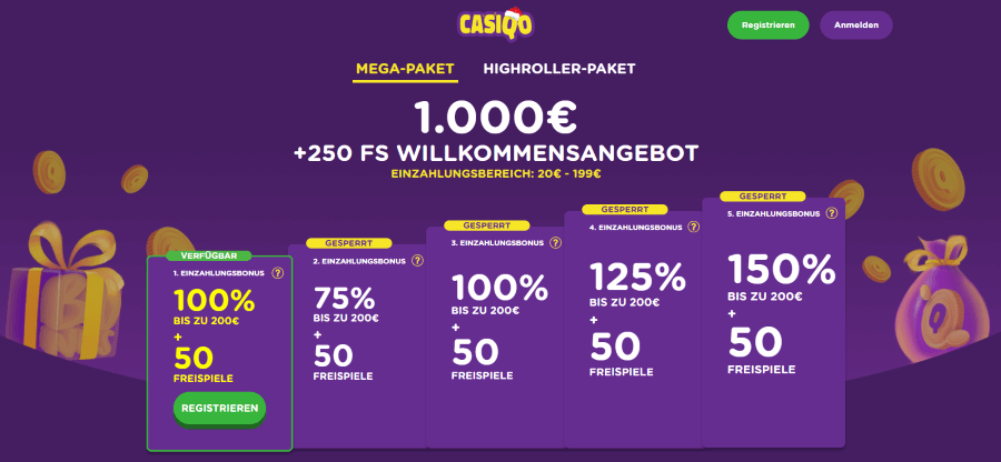 Casiqo Casino Bonus