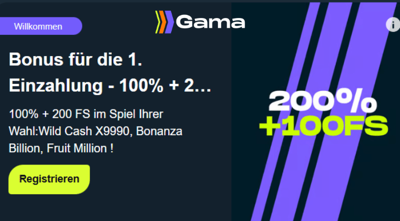Gama Casino Bonus