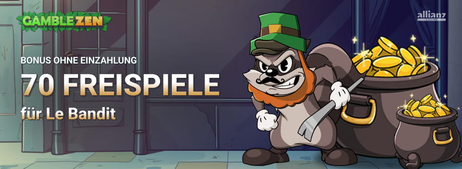 GambleZen 70 Freispiele ohne Einzahlung