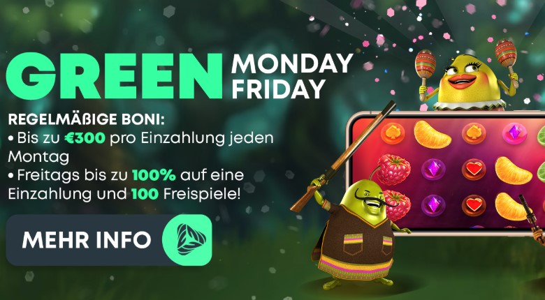 GreenSpin Casino – 5000 Euro + 10 Free Spins gratis