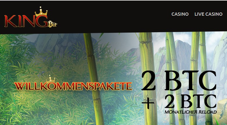KingBit Casino – bis zu 2 BTC bei Einzahlungen