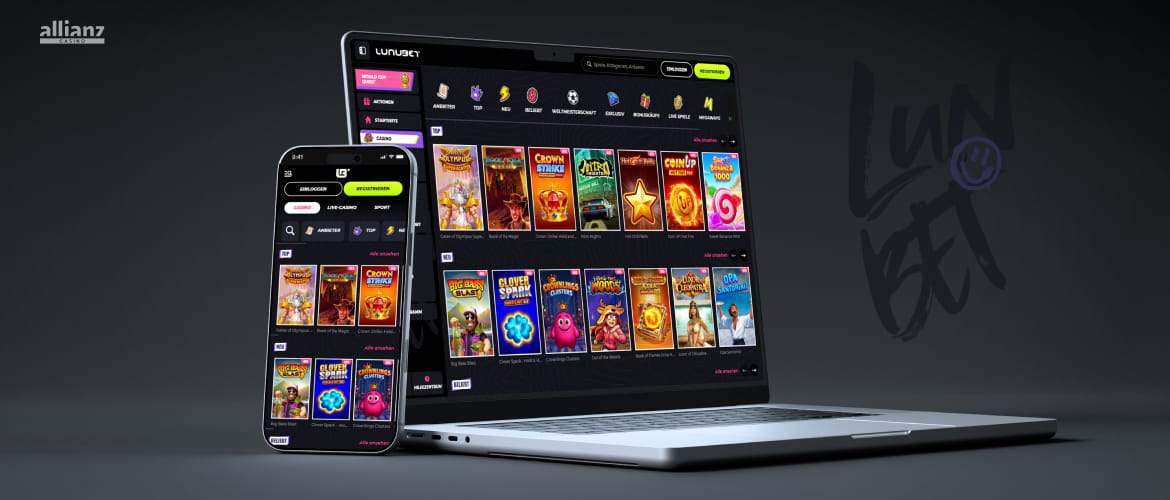 Spielauswahl im Lunubet Casino