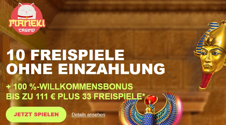 Maneki Casino Bonus Code