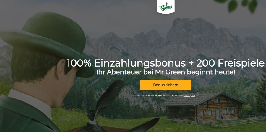 MrGreen gratis Bonus