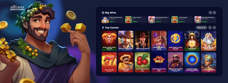 Spielauswahl im Nine Casino