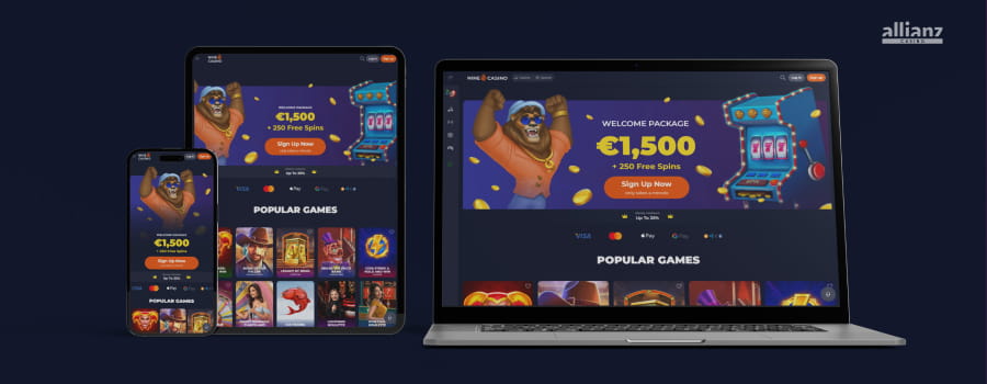 Optimierung der Website Nine Casino