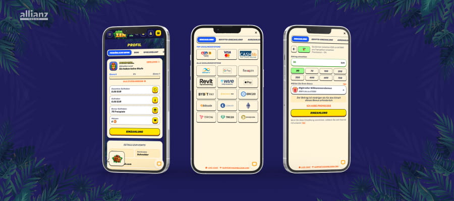 Gamblezen Online casino Registrierung und Bonus Code Aktivierung