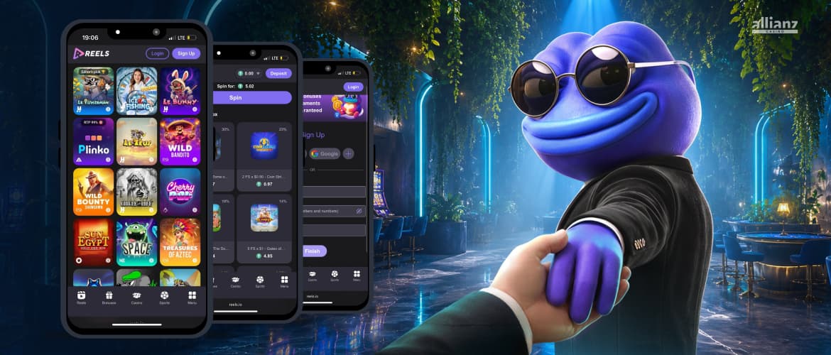 Reels.io Krypto Casino Banner