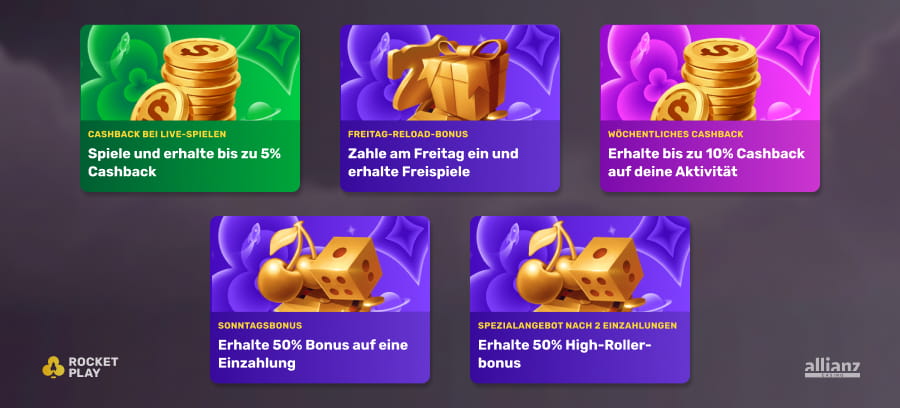 Bonusprogramme für bestehende Spieler mit verschiedenen Aktionen