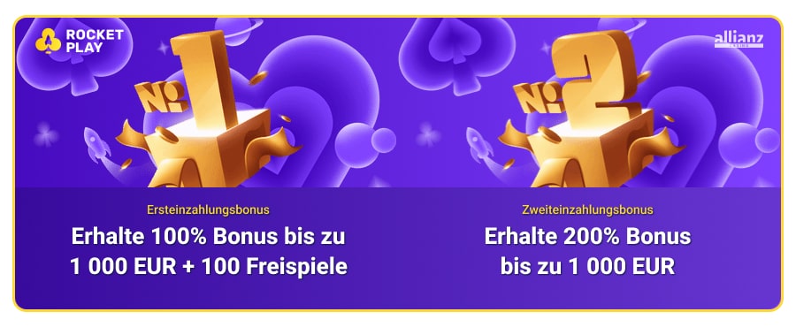 RocketPlay Casino Willkommensbonus