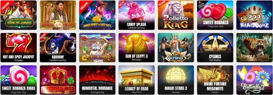 Rolletto Casino beliebte Slots