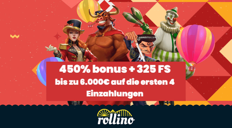 Rollino Casino Bonus Code