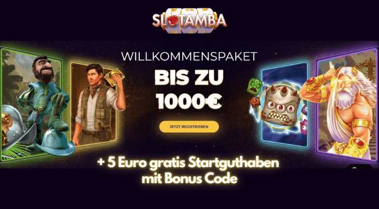 SlotAmba Casino Bonus 300% bis zu 1000 Euro