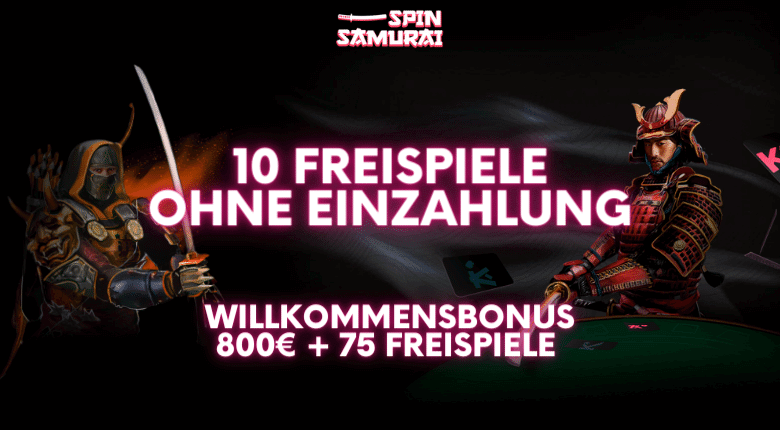 Spin Samurai 10 Free Spins ohne Einzahlung
