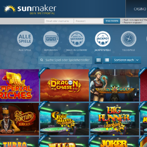 Sunmaker Jackpotspiele