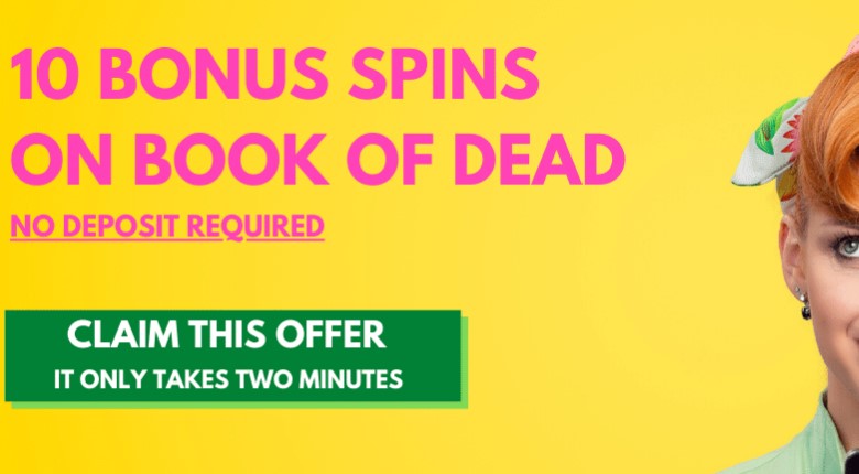 Trada Casino – 10 Freispiele ohne Einzahlung für Book of Dead