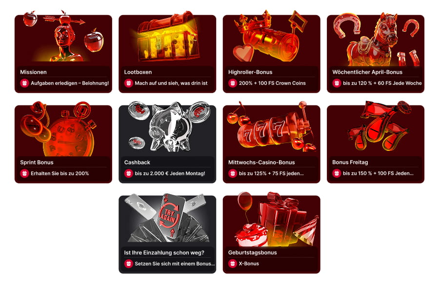 Übersicht der Bonusangebote für Bestandskunden