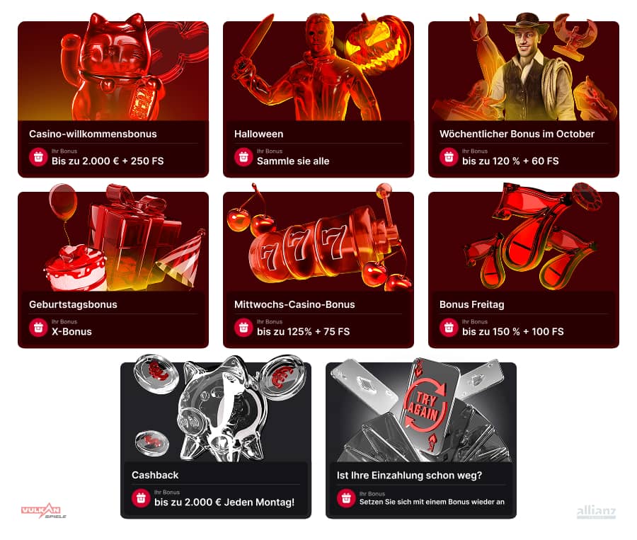 VulkanSpiele Boni für Stammspieler