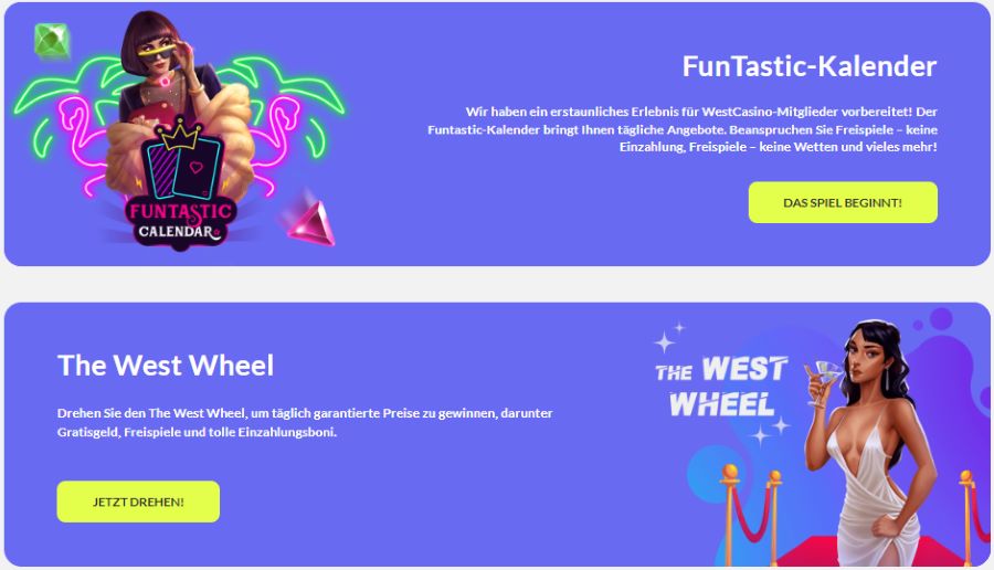 Westcasino Bonusangebot