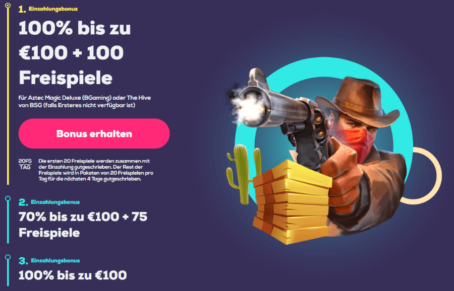 Wild Fortune Casino Willkommenspaket
