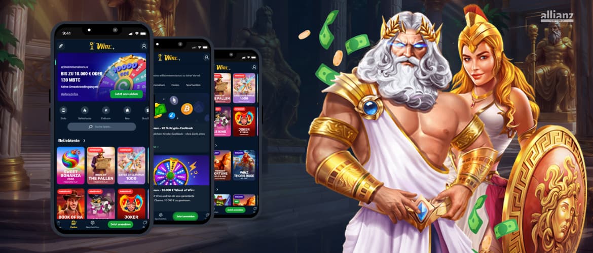 Winz.io Krypto Casino Banner